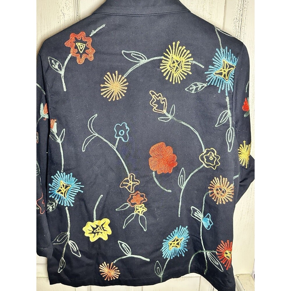 Vintage Patchington Button Down Embroidered Jacke… - image 4